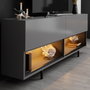 Hanah Home Ekol Down - Soporte para TV Antracita